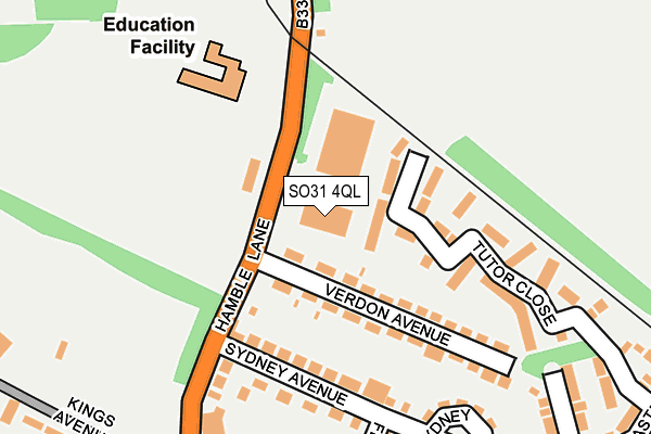 SO31 4QL map - OS OpenMap – Local (Ordnance Survey)