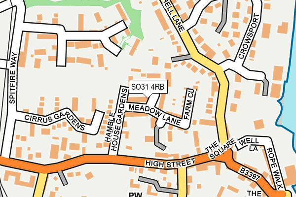 SO31 4RB map - OS OpenMap – Local (Ordnance Survey)