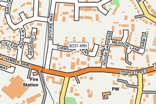 SO31 4RH map - OS OpenMap – Local (Ordnance Survey)