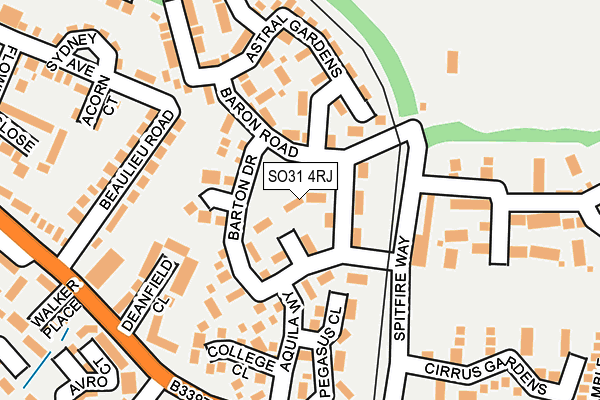 SO31 4RJ map - OS OpenMap – Local (Ordnance Survey)