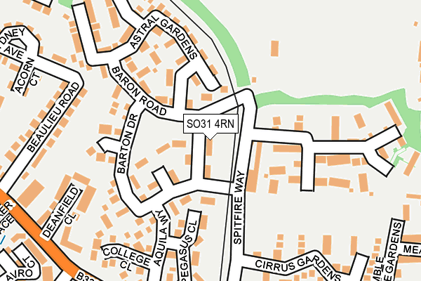 SO31 4RN map - OS OpenMap – Local (Ordnance Survey)