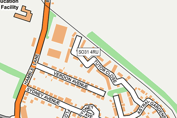 SO31 4RU map - OS OpenMap – Local (Ordnance Survey)