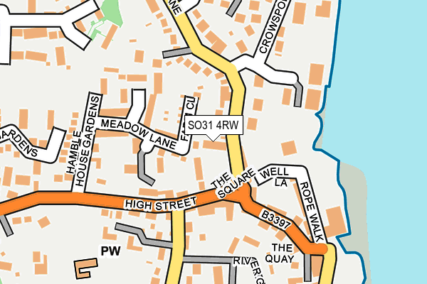 SO31 4RW map - OS OpenMap – Local (Ordnance Survey)