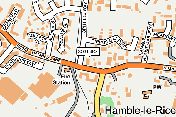 SO31 4RX map - OS OpenMap – Local (Ordnance Survey)