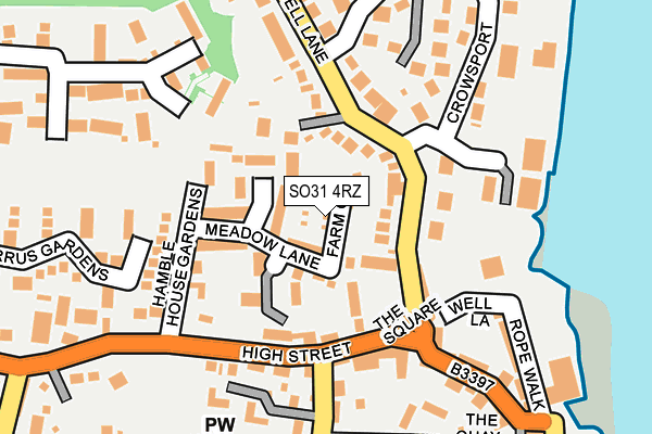SO31 4RZ map - OS OpenMap – Local (Ordnance Survey)