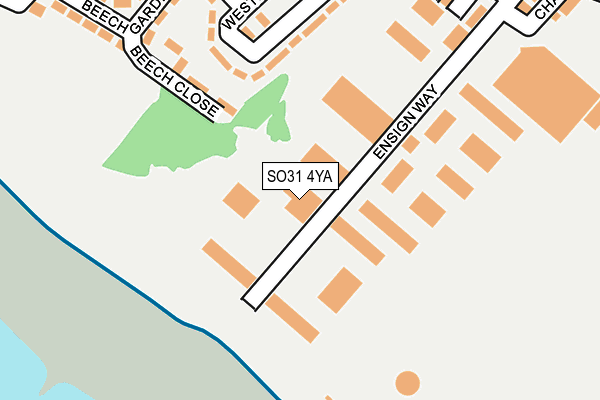 SO31 4YA map - OS OpenMap – Local (Ordnance Survey)