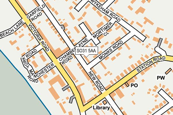 SO31 5AA map - OS OpenMap – Local (Ordnance Survey)