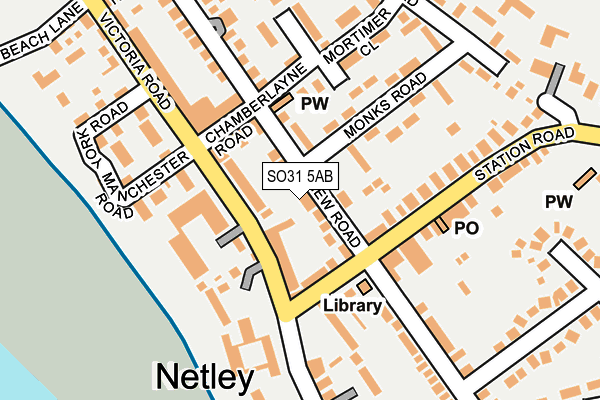 SO31 5AB map - OS OpenMap – Local (Ordnance Survey)