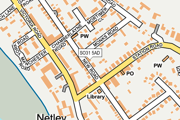 SO31 5AD map - OS OpenMap – Local (Ordnance Survey)