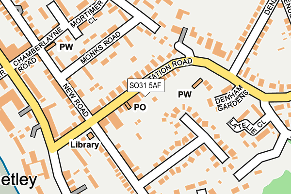SO31 5AF map - OS OpenMap – Local (Ordnance Survey)