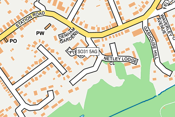 SO31 5AG map - OS OpenMap – Local (Ordnance Survey)