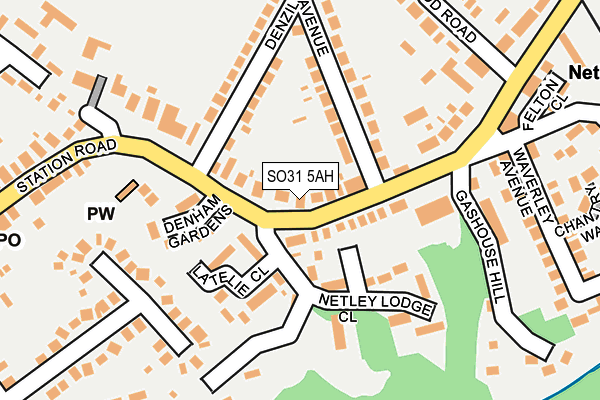 SO31 5AH map - OS OpenMap – Local (Ordnance Survey)