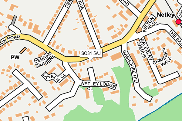 SO31 5AJ map - OS OpenMap – Local (Ordnance Survey)