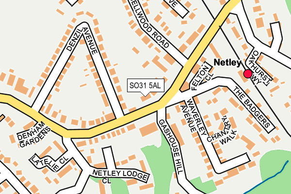 SO31 5AL map - OS OpenMap – Local (Ordnance Survey)