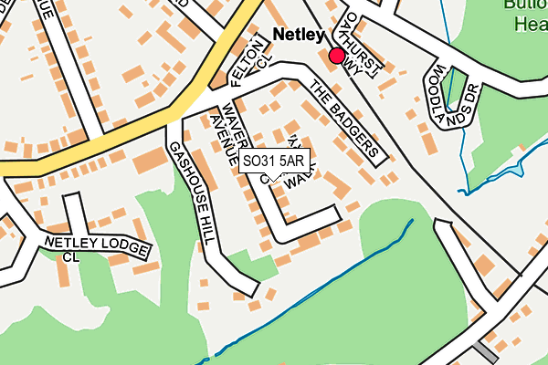 SO31 5AR map - OS OpenMap – Local (Ordnance Survey)