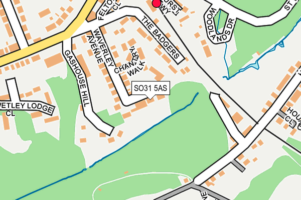 SO31 5AS map - OS OpenMap – Local (Ordnance Survey)