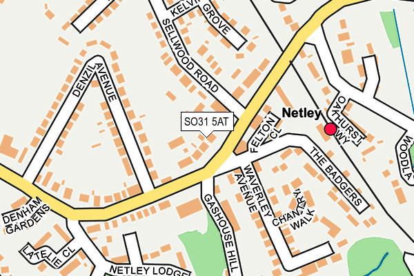SO31 5AT map - OS OpenMap – Local (Ordnance Survey)