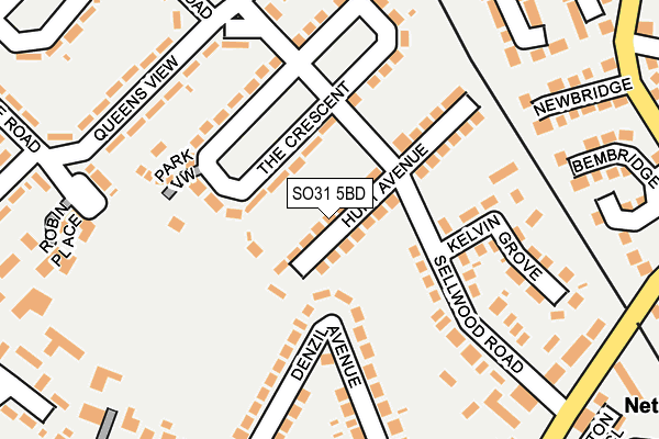 SO31 5BD map - OS OpenMap – Local (Ordnance Survey)