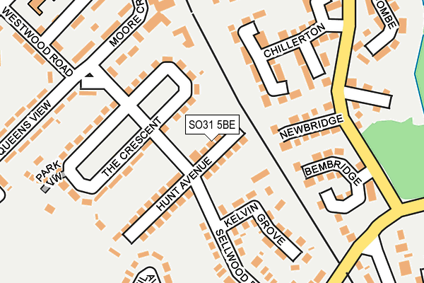 SO31 5BE map - OS OpenMap – Local (Ordnance Survey)