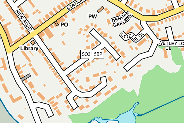 SO31 5BP map - OS OpenMap – Local (Ordnance Survey)