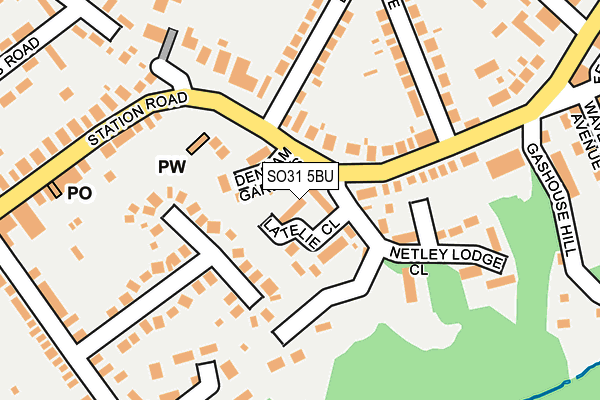 SO31 5BU map - OS OpenMap – Local (Ordnance Survey)