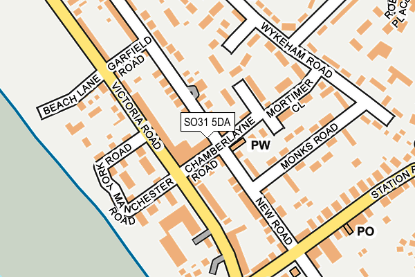 SO31 5DA map - OS OpenMap – Local (Ordnance Survey)