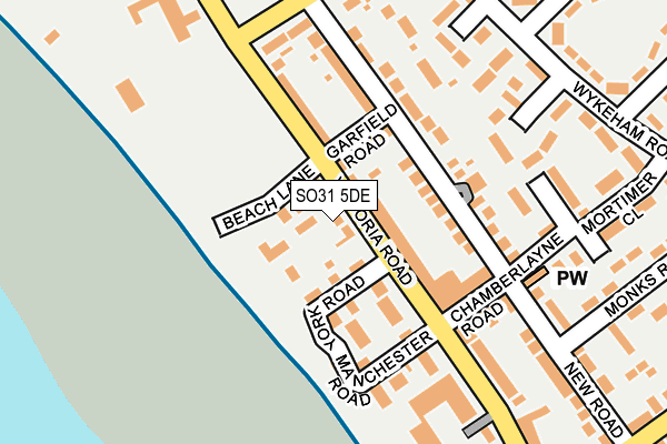 SO31 5DE map - OS OpenMap – Local (Ordnance Survey)