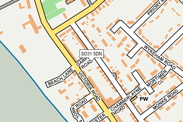 SO31 5DN map - OS OpenMap – Local (Ordnance Survey)