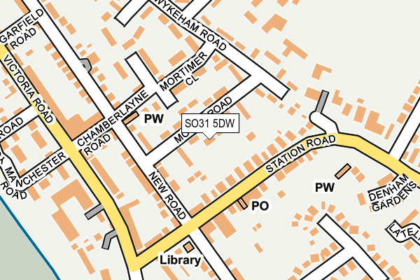 SO31 5DW map - OS OpenMap – Local (Ordnance Survey)