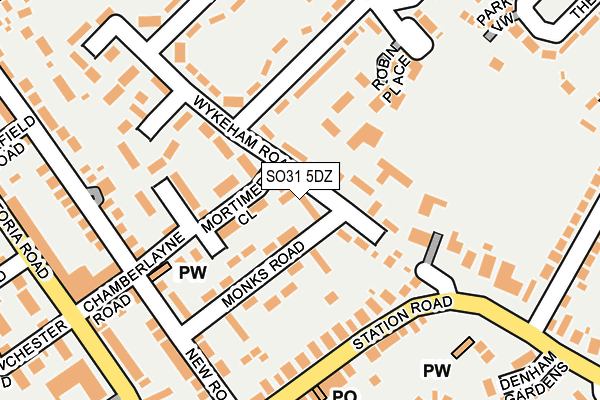 SO31 5DZ map - OS OpenMap – Local (Ordnance Survey)