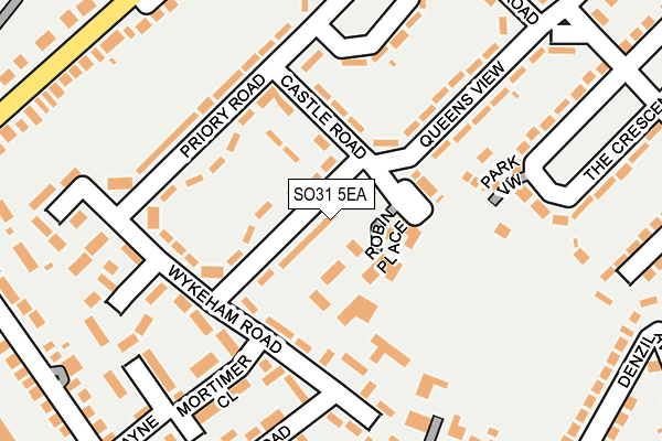 SO31 5EA map - OS OpenMap – Local (Ordnance Survey)