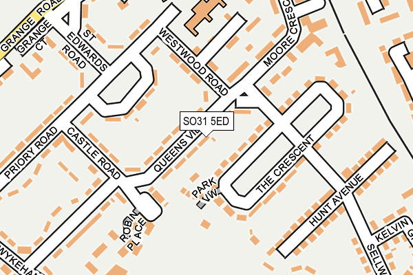 SO31 5ED map - OS OpenMap – Local (Ordnance Survey)