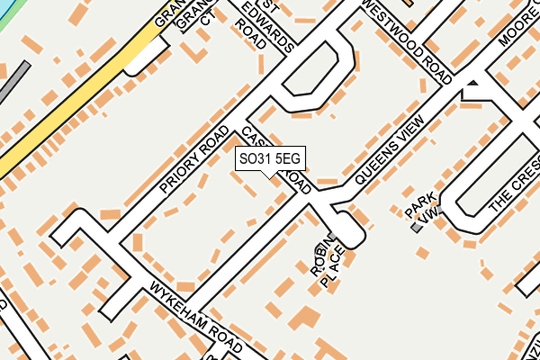 SO31 5EG map - OS OpenMap – Local (Ordnance Survey)