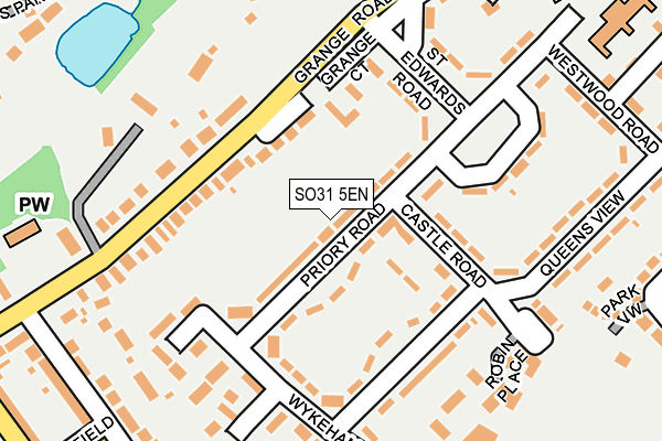 SO31 5EN map - OS OpenMap – Local (Ordnance Survey)