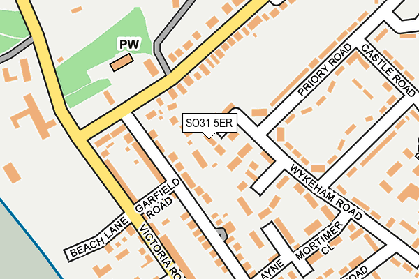 SO31 5ER map - OS OpenMap – Local (Ordnance Survey)