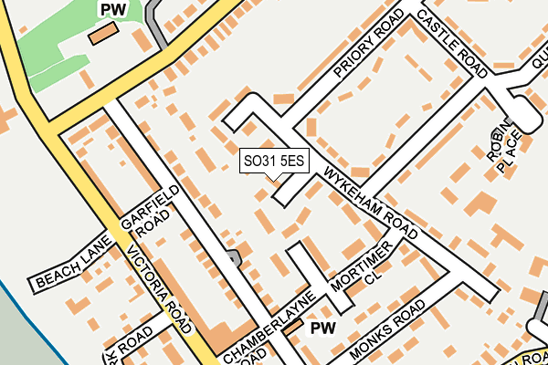 SO31 5ES map - OS OpenMap – Local (Ordnance Survey)