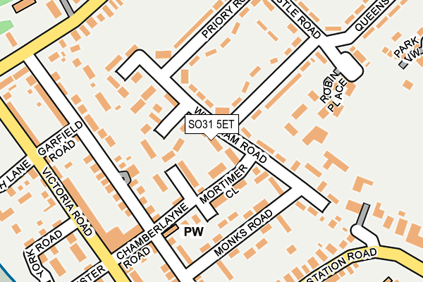 SO31 5ET map - OS OpenMap – Local (Ordnance Survey)