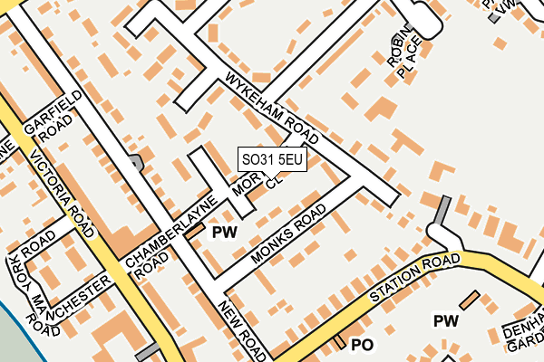 SO31 5EU map - OS OpenMap – Local (Ordnance Survey)