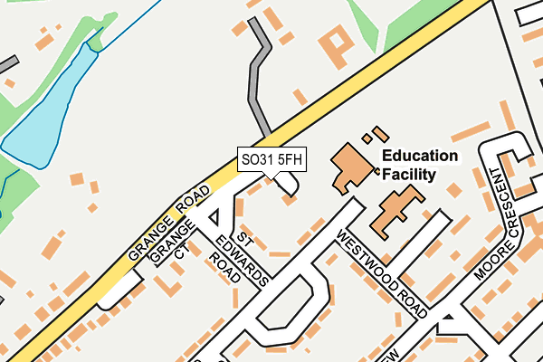 SO31 5FH map - OS OpenMap – Local (Ordnance Survey)