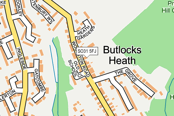 SO31 5FJ map - OS OpenMap – Local (Ordnance Survey)