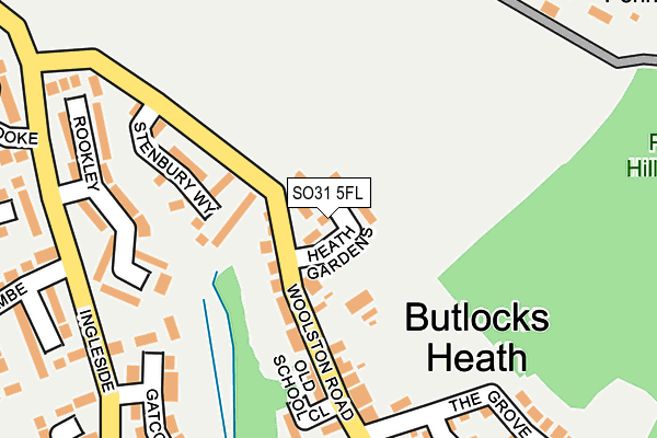 SO31 5FL map - OS OpenMap – Local (Ordnance Survey)