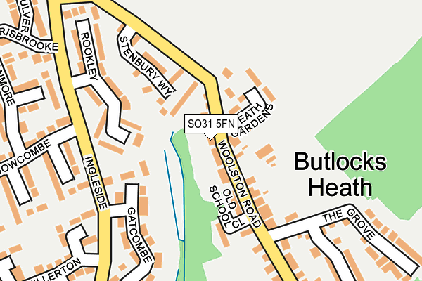 SO31 5FN map - OS OpenMap – Local (Ordnance Survey)