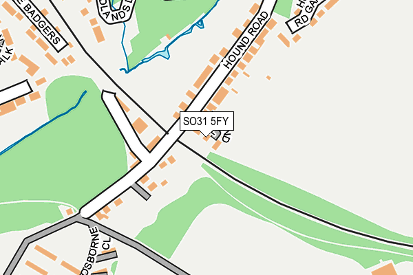 SO31 5FY map - OS OpenMap – Local (Ordnance Survey)