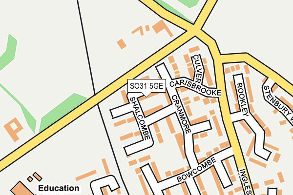 SO31 5GE map - OS OpenMap – Local (Ordnance Survey)