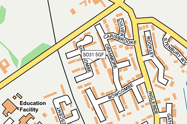 SO31 5GF map - OS OpenMap – Local (Ordnance Survey)