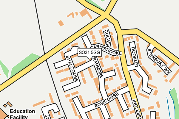 SO31 5GG map - OS OpenMap – Local (Ordnance Survey)