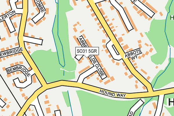 SO31 5GR map - OS OpenMap – Local (Ordnance Survey)