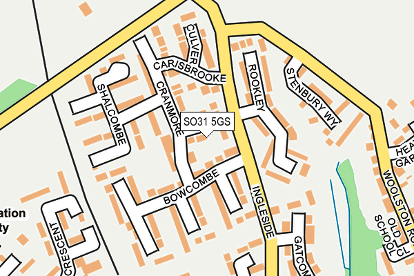 SO31 5GS map - OS OpenMap – Local (Ordnance Survey)