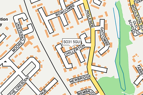 SO31 5GU map - OS OpenMap – Local (Ordnance Survey)