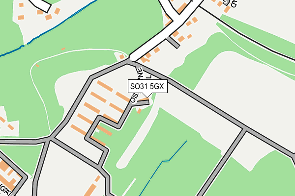 SO31 5GX map - OS OpenMap – Local (Ordnance Survey)